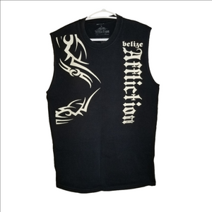 Affliction Signature Series Randy Couture Sleeveless Tank Top Label Reads Size L